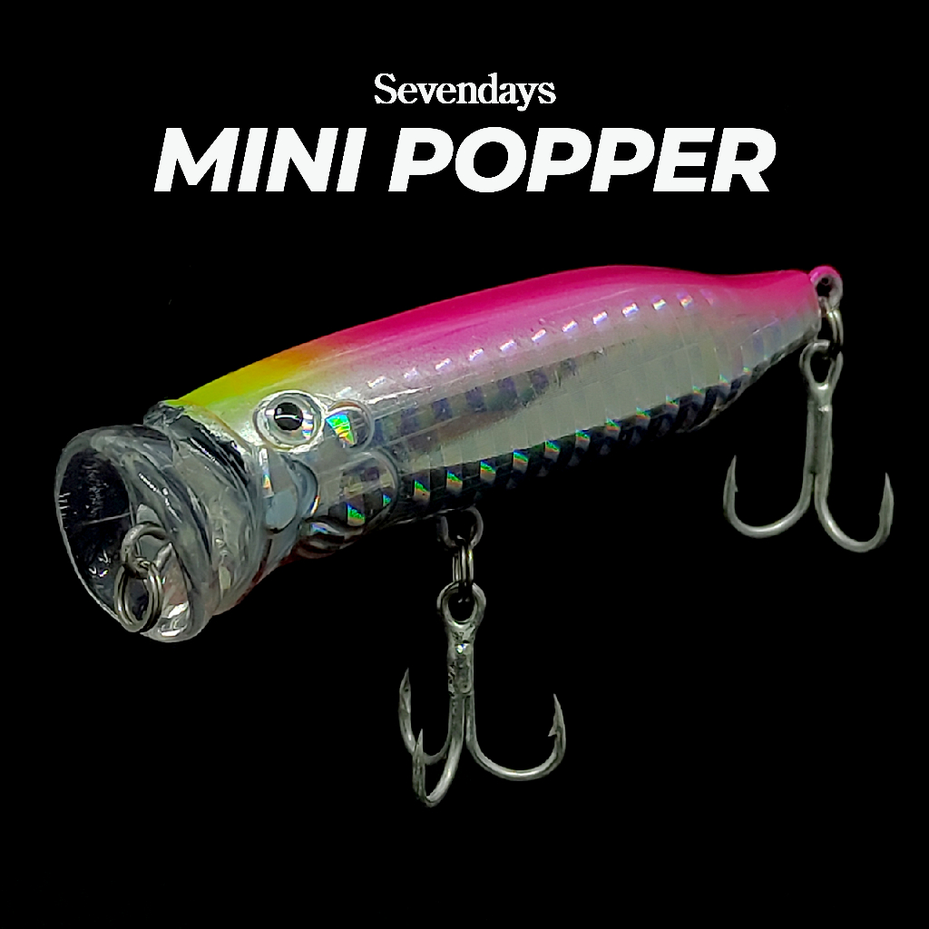 Mini Popper Sea 7cm/9.6g Fishing Lure Casting Baits Pancing