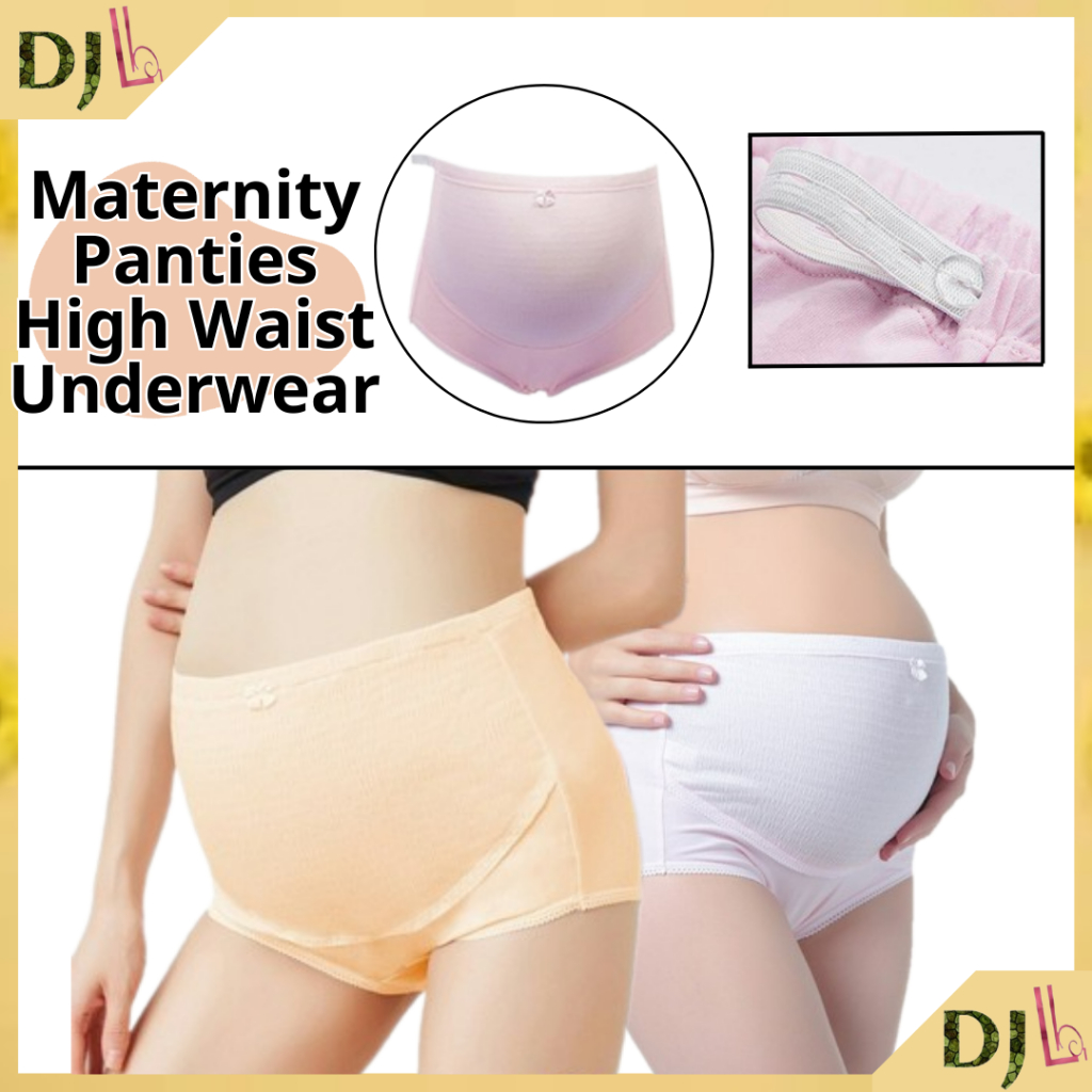 Maternity Panties High Waist Cotton Briefs Pregnant Underwear Pants Seluar  Dalam Ibu Mengandung