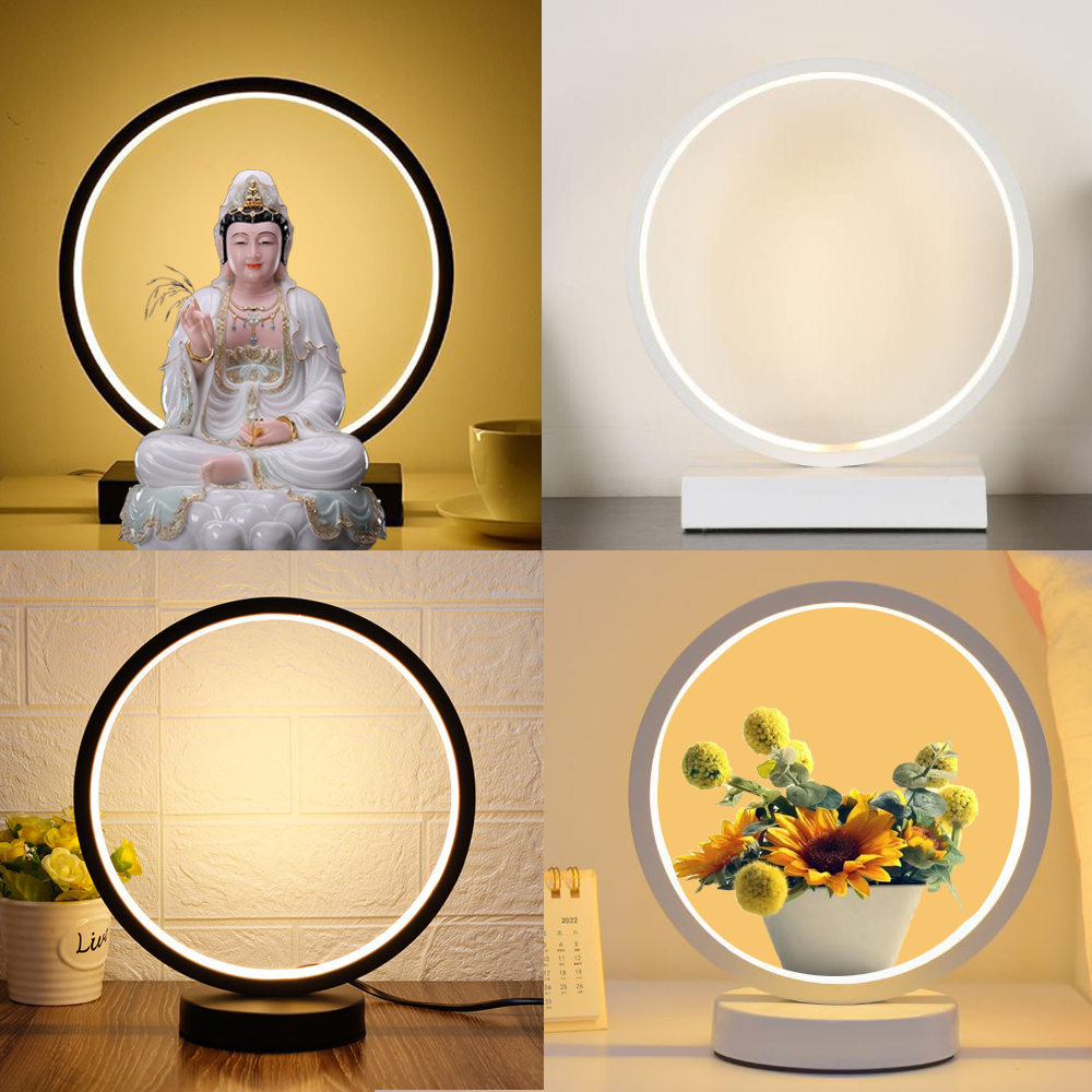 Circle led discount table lamp