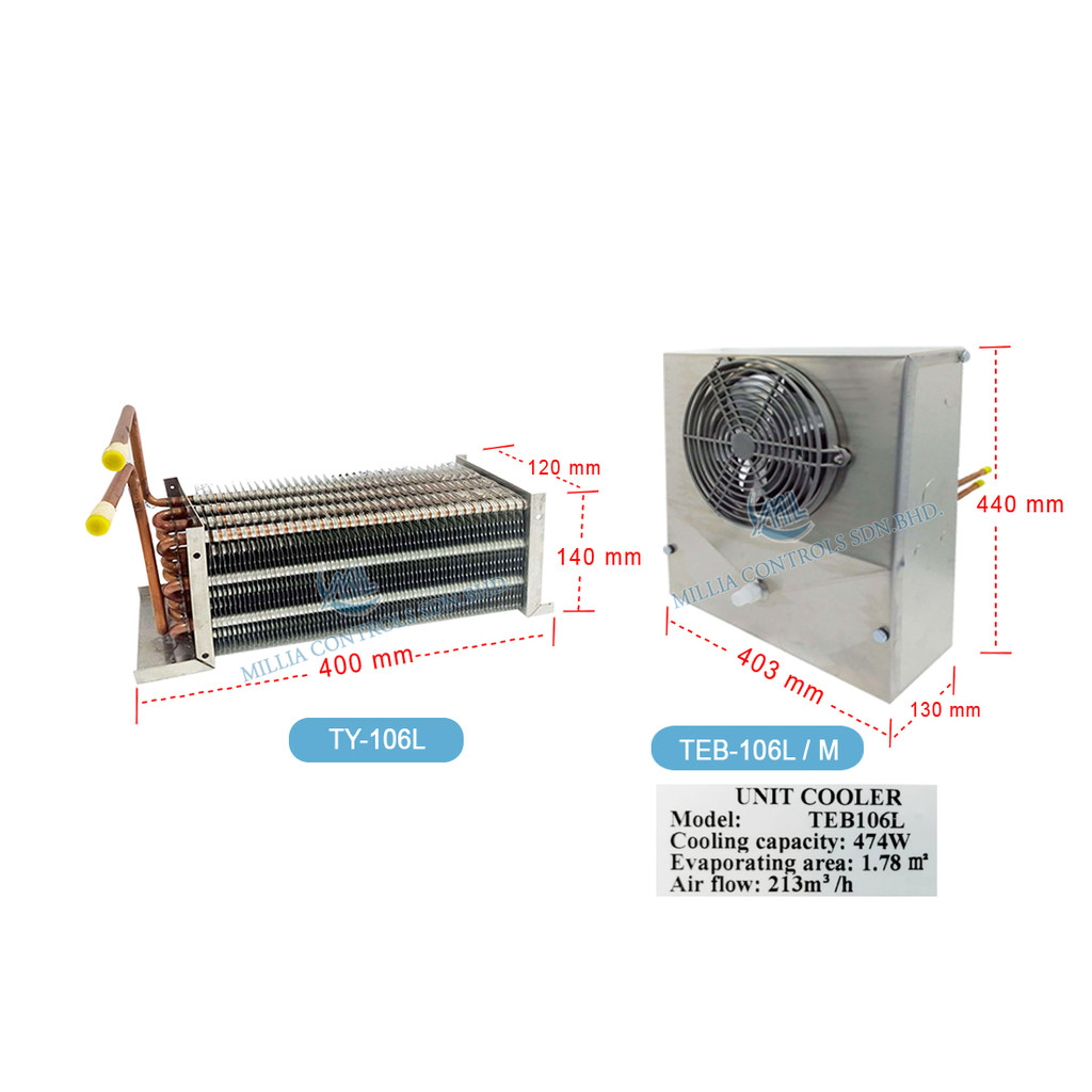 L10' H8' Refrigeration Cooling Wire Bundy Tube Condensor for