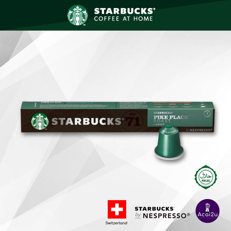 Starbucks Nespresso Coffee Capsules - Pike Place (Lungo)