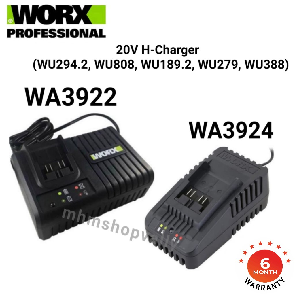 WORX 20Volt Battery Charger WA3924 WA3922 Shopee Malaysia