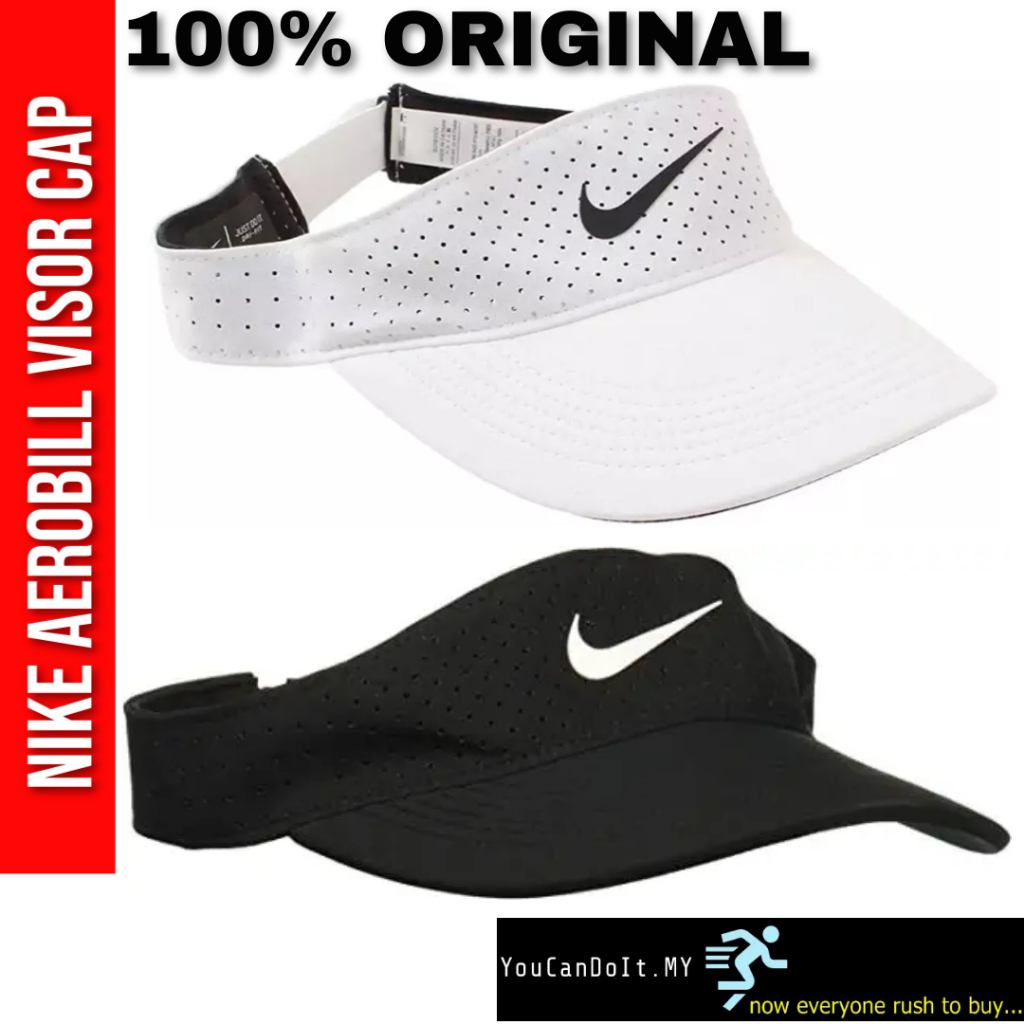 Nike Hat Visor Cap AeroBill Running Training Dri-Fit Gray AV6960