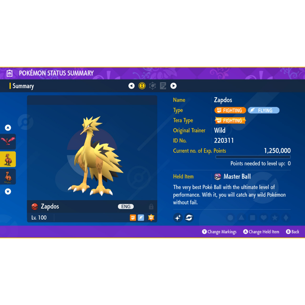 Pokémon GO Shiny Shadow Articuno, Moltres, Landorus, Lugia x2