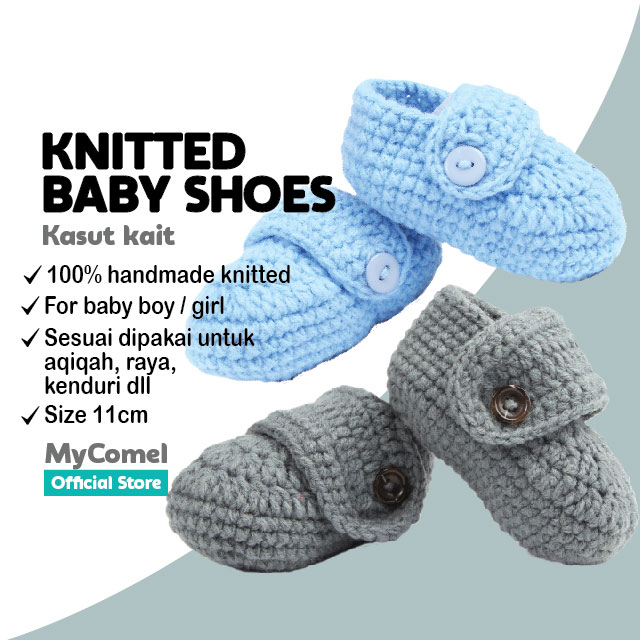 Knitted baby boy on sale shoes