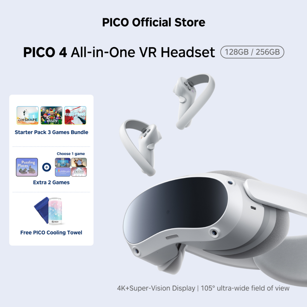 BASIC PICO All-in-One VR Headset 128GB/256GB Free Shipping Monthly  Special (Total Games) Shopee Malaysia