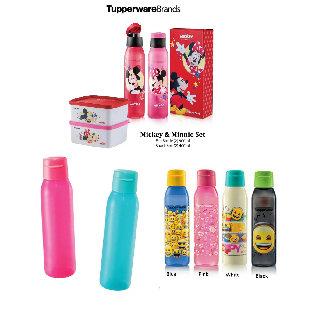 Tupperware Disney Minnie Plastic Bottle, 500ml, Multicolour