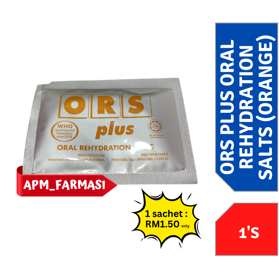 EXP 01 2025 ORS PLUS ORAL REHYDRATION SALTS ORANGE 1 S Shopee