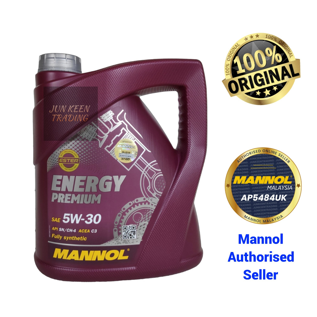 Mannol Semi Synthetic MOS2 10W40 10W30 Fully Synthetic 5W30 5W40 (4L) with  optional Oil Filter Ship From Malaysia Price, Reviews