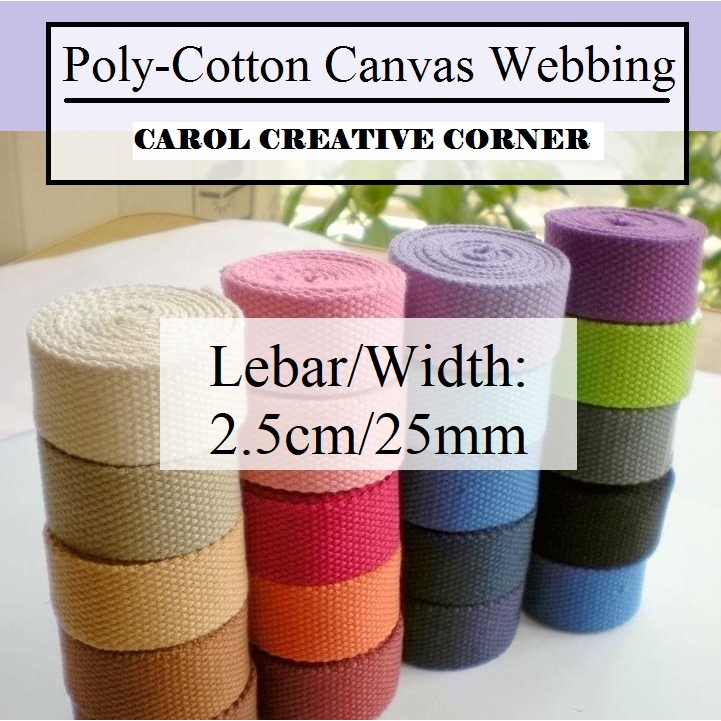 Cotton webbing discount straps for bags