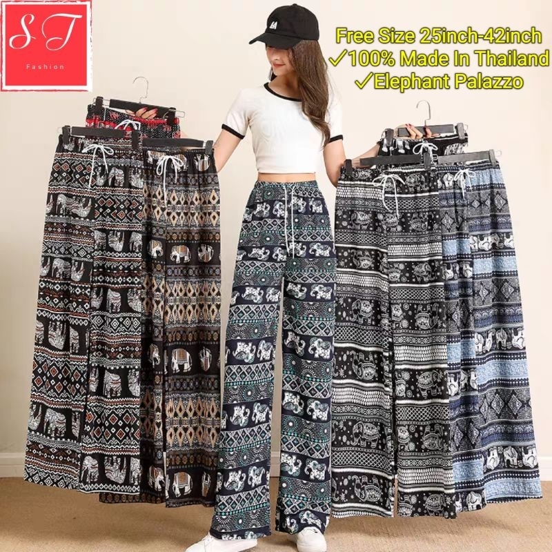 XS-8XL)WOMEN LONG PLUS SIZE BLACK ELASTIC SLACK OFFICE WEAR / LADIES  TROUSERS / SELUAR SLACK COTTON GETAH