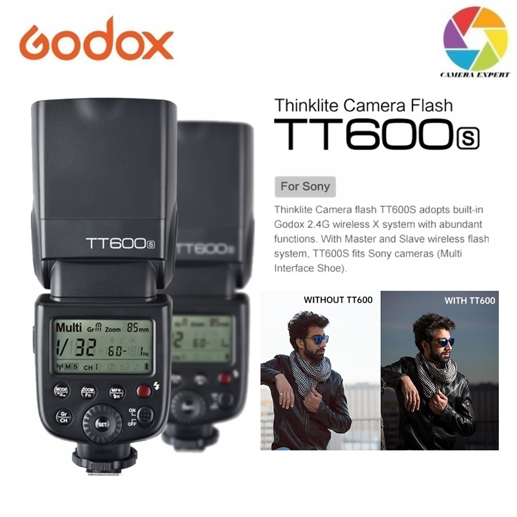 Ready Stock) Godox TT600 / TT600S Flash Speedlite for Sony A6400 A6600  A6000 A7IV A7MK IV A7MK 4 A7III A7C A7 II ZV-E10