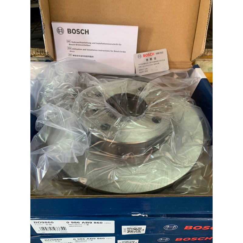 BOSCH BD9860,BD494 WIRA 1.5 (2PCS) FRONT BRAKE DISC ROTOR MB699283