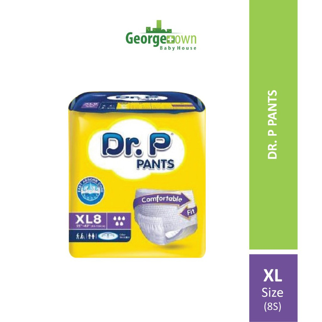 Dr.p Basic Adult Diaper Xl 8's | Dry And Comfortable