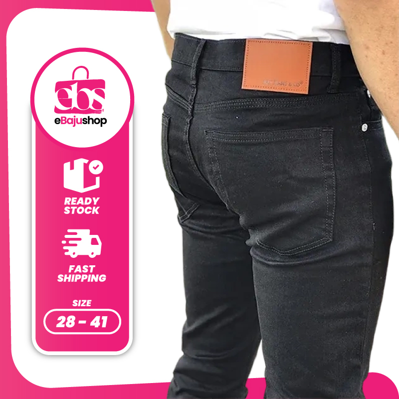 Men's Classic Black Jeans, Men's Pants Jeans, Men's Slim Pants