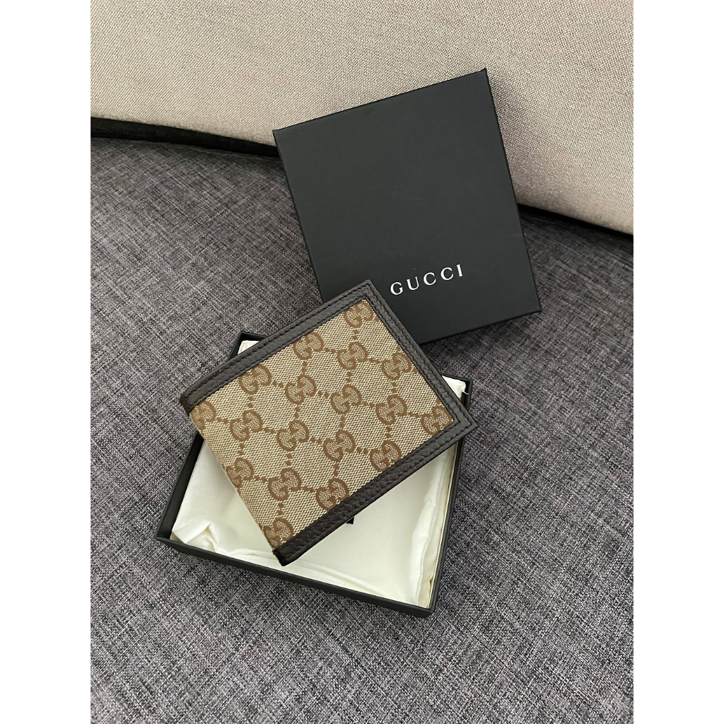 Gucci GG Card Case Wallet Men Authentic