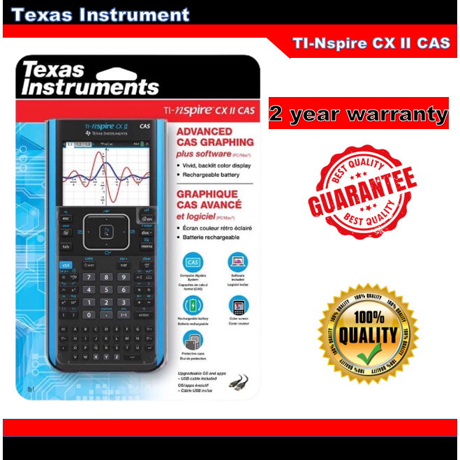 ready stock)Texas Instruments TI-Nspire CX II CAS ti nspire cx 2