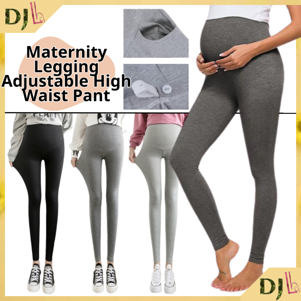 Maternity Pants Pregnant Legging Adjustable High Waist Pant Seluar  Mengandung Leggings