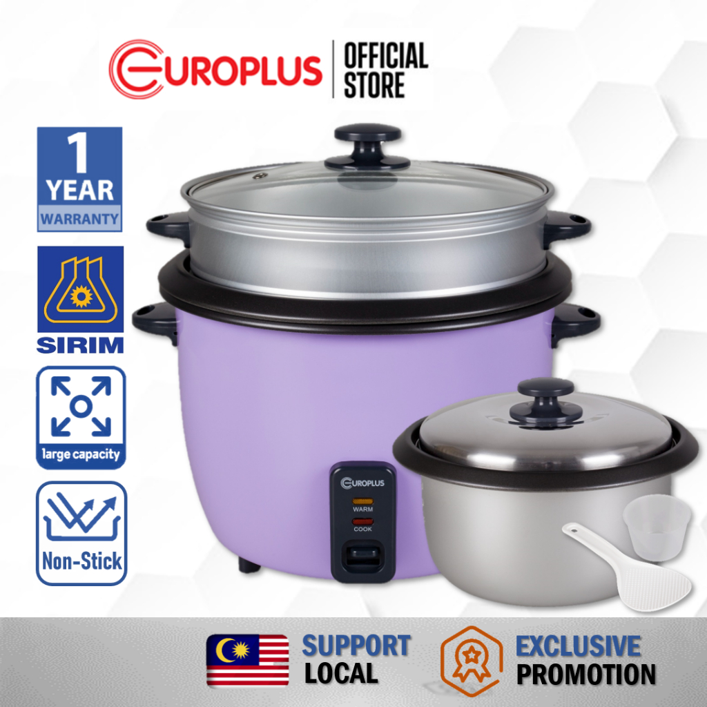 Pensonic 1.0L Rice Cooker Non Stick Teflon Inner Pot