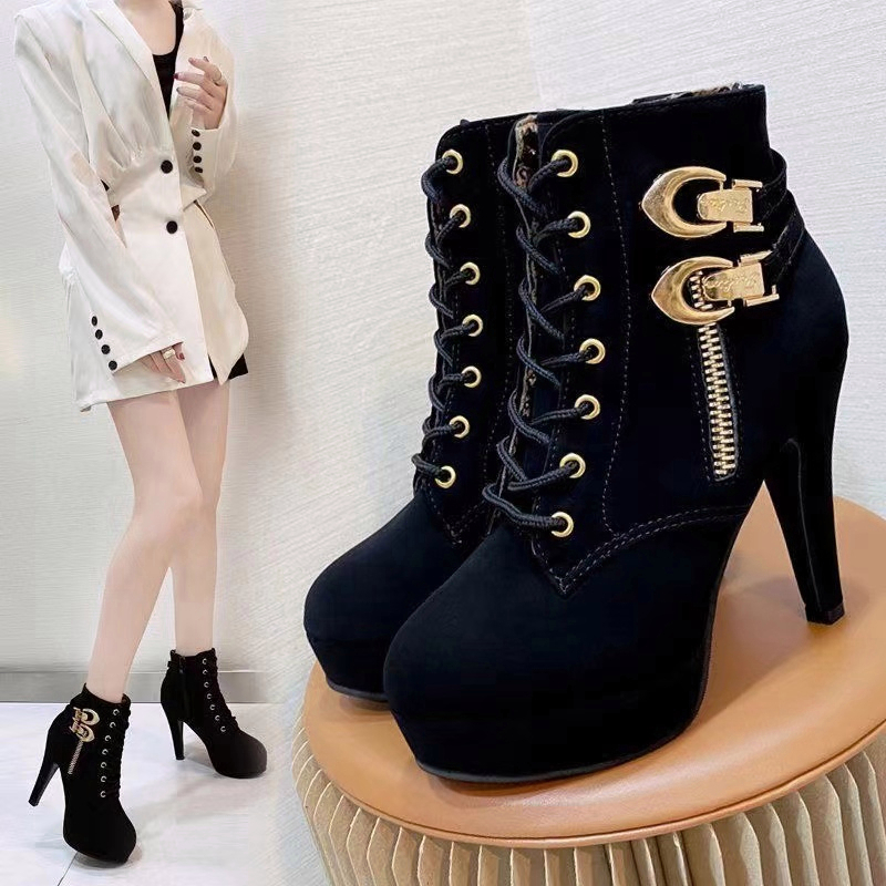 Large size high heel on sale boots