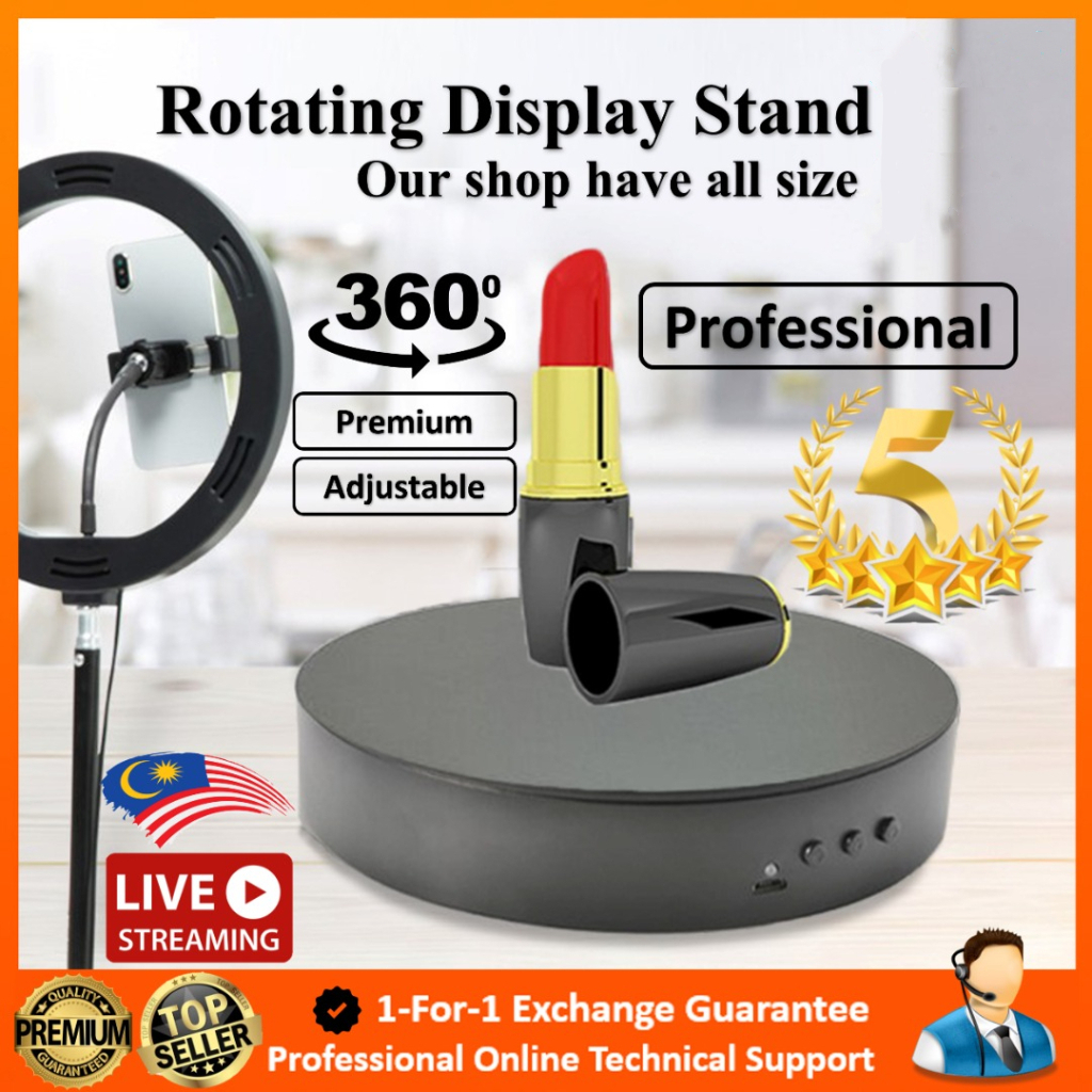 Speed Adjustable Photography Rotating Display Stand 360 Degree