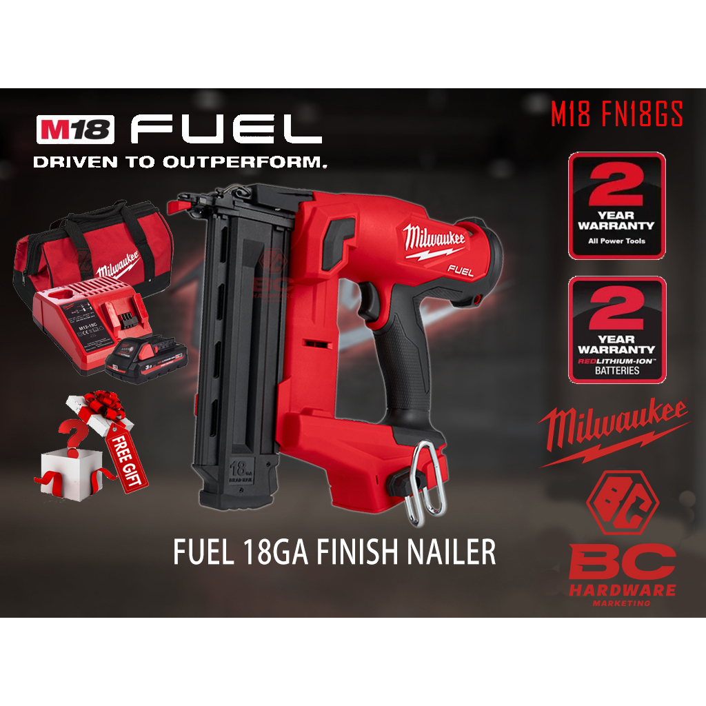 Milwaukee 18 discount gauge finish nailer