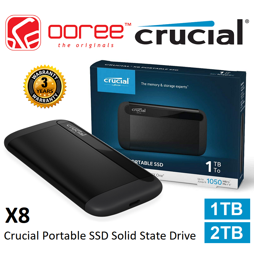新品 CRUCIAL X8 PORTABLE SSD 2TB-