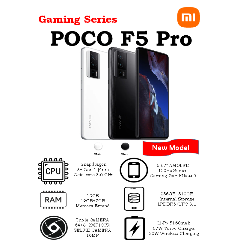 Xiaomi Poco F5 Pro 5G (8GB+256GB) (12GB+256GB) (12GB+512GB