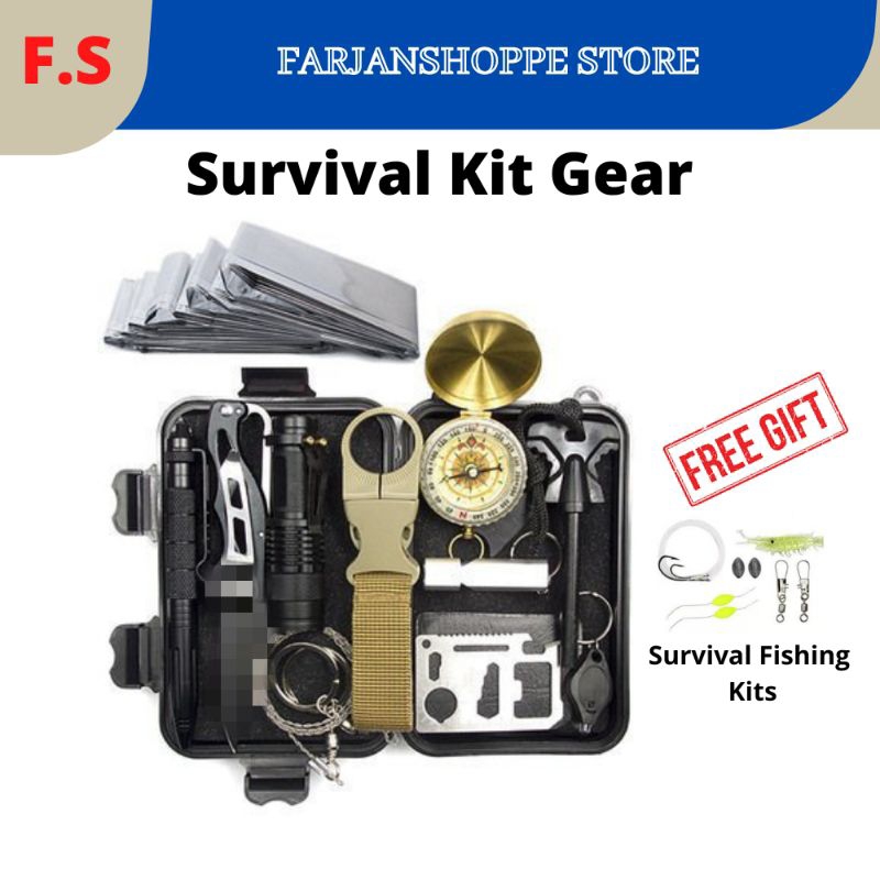 Outdoor Camping Survival Knife Bracelet Multi Tool Kit Gear