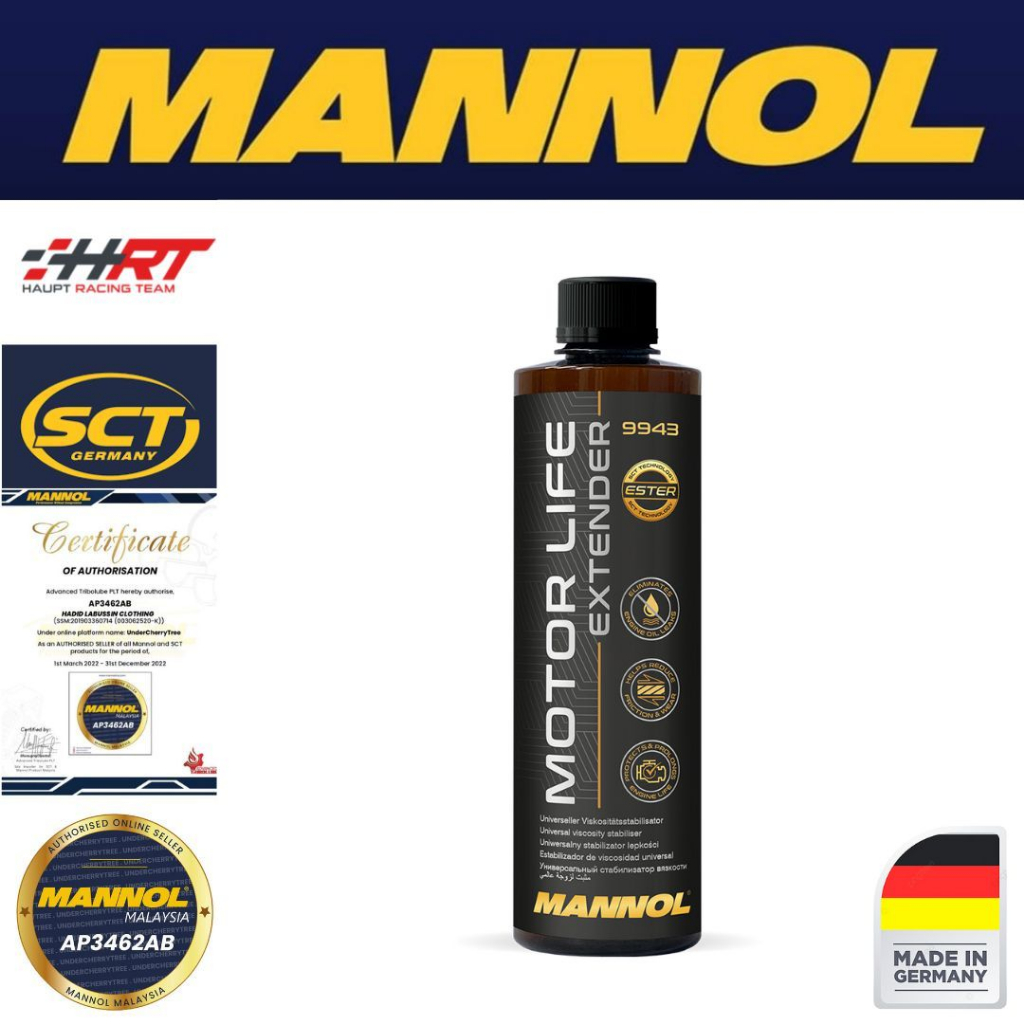 MANNOL 9943 Motor Life Extender Motoröl-Additiv, 500ml 