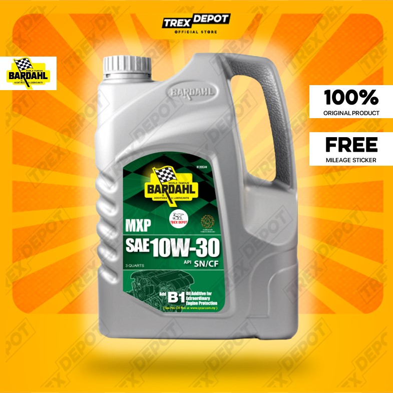 BARDAHL MXP SEMI SYNTHETIC 5W30 ENGINE OIL 4 LITRE