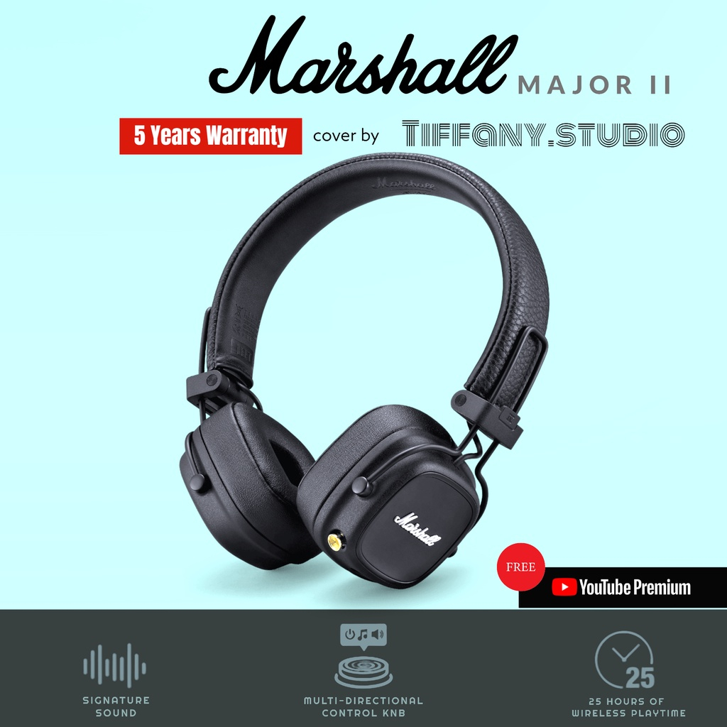 Marshall major 2 bluetooth headphones hot sale