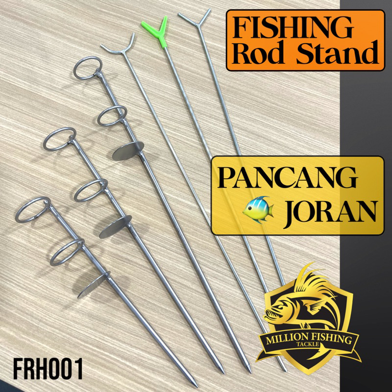 FRH001】Fishing Rod Stand Pancang JORAN Pancing Pantai Reel Stand
