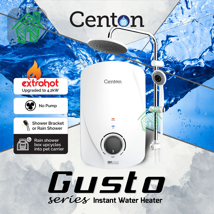 CENTON Instant Shower Water Heater - Gusto Series (no pump) | Shopee  Malaysia