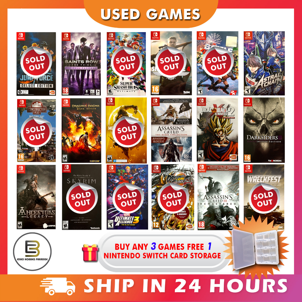 Used switch clearance games