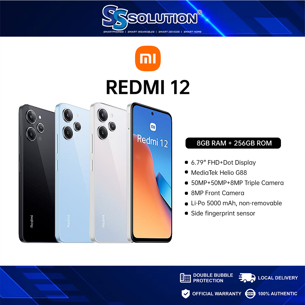 Xiaomi Redmi 12 - 6.79 - 256GB ROM - 8GB RAM - 4g Lte - Dual Sim