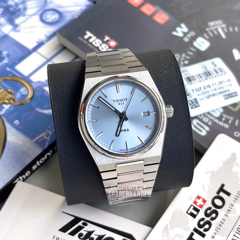 Tissot T Classic PRX Quartz Light Blue Dial 35MM Original T137