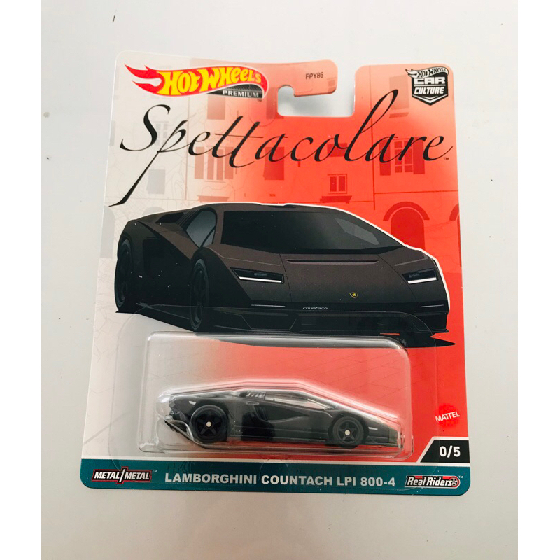 Hot Wheels Car Culture Spettacolare Lamborghini Countach LPI800-4 Chase Car