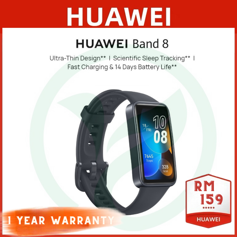 READY STOCK HUAWEI Band 8 Smartwatch Ultra Thin Design