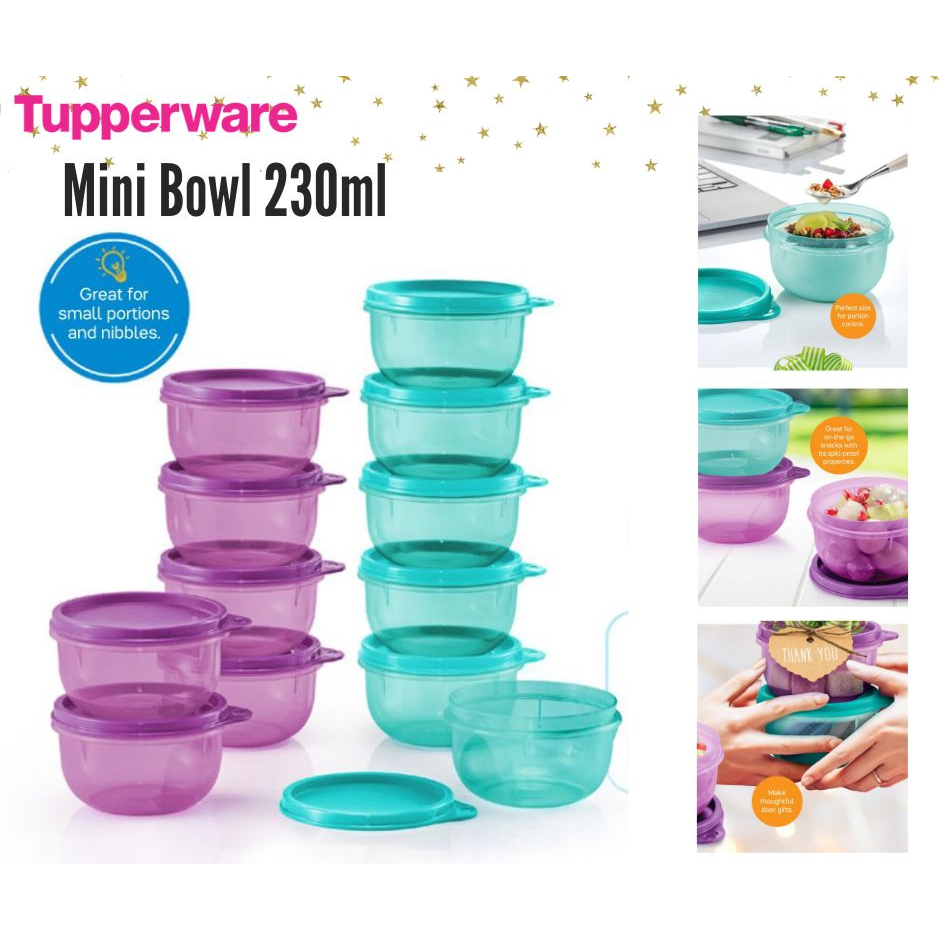 Tupperware Clear Tumbler Small with Cover - 230ml