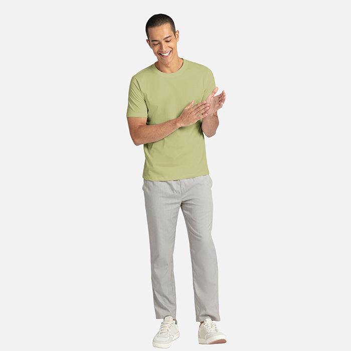 Men Basic Crew Neck Tee – OXWHITE