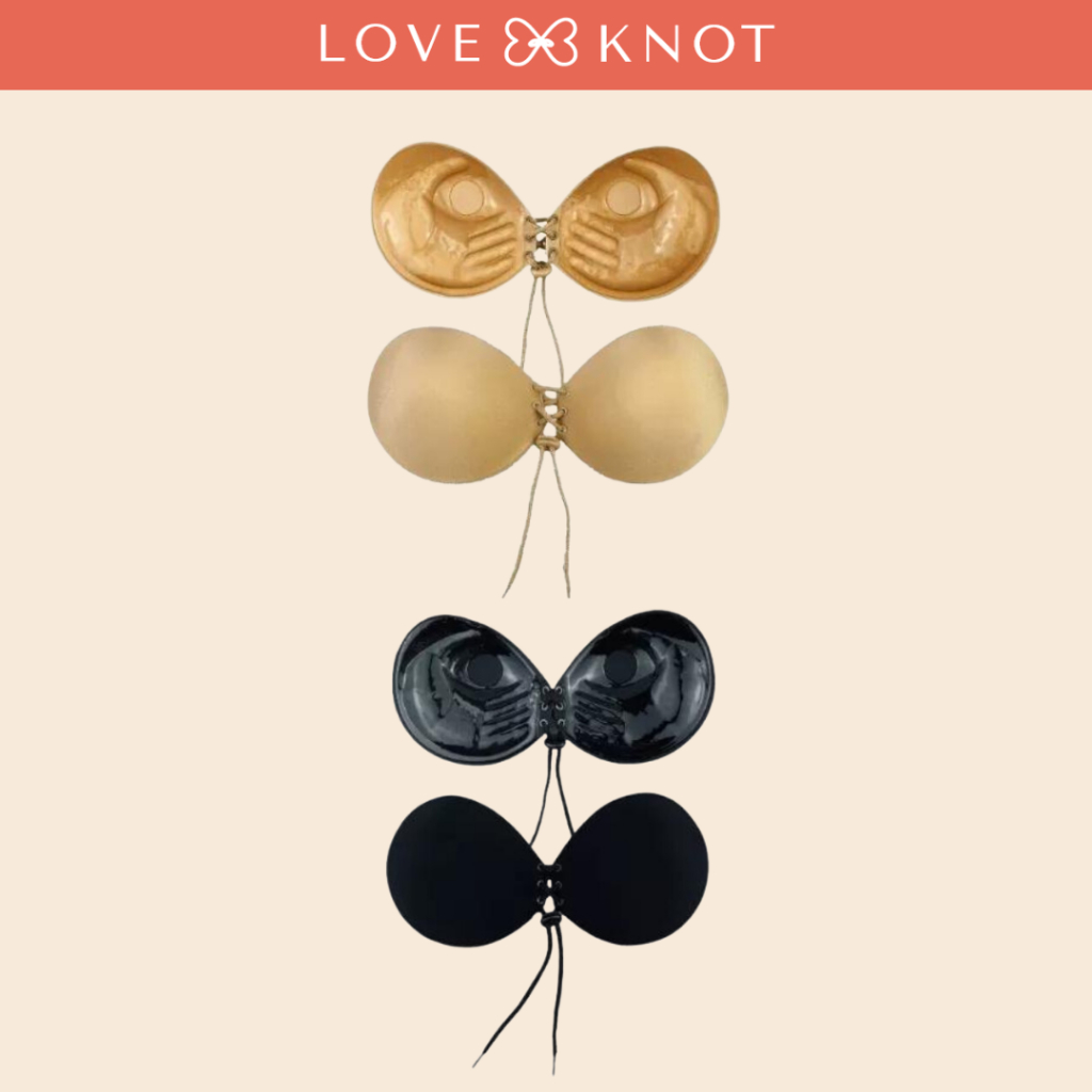 Love Knot Label  3cm Thickness Seamless Invisible Reusable Adhesive Push  Up Nubra Stick On Wedding Silicon Bra