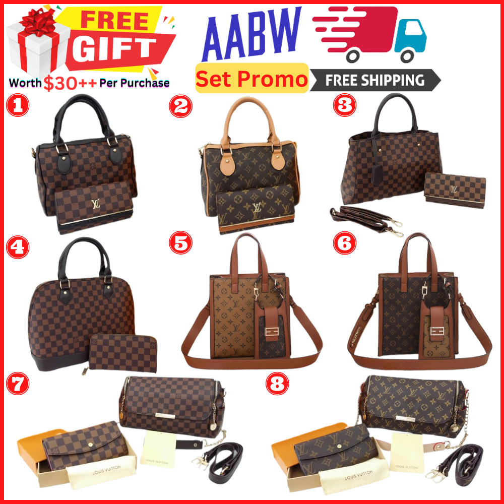 FREE Delivery & GIFT🎁]_LV_Women Handbag Set_LV_Wallet & Bag