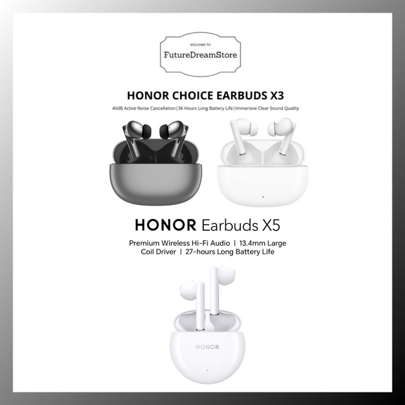 ORIGINAL】HONOR Choice Earbuds X3/X5/X5 lite (Noise Cancellation