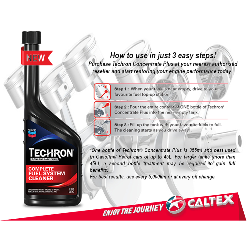 Chevron Techron High Mileage Fuel System Cleaner, 12 Oz,, 56 OFF