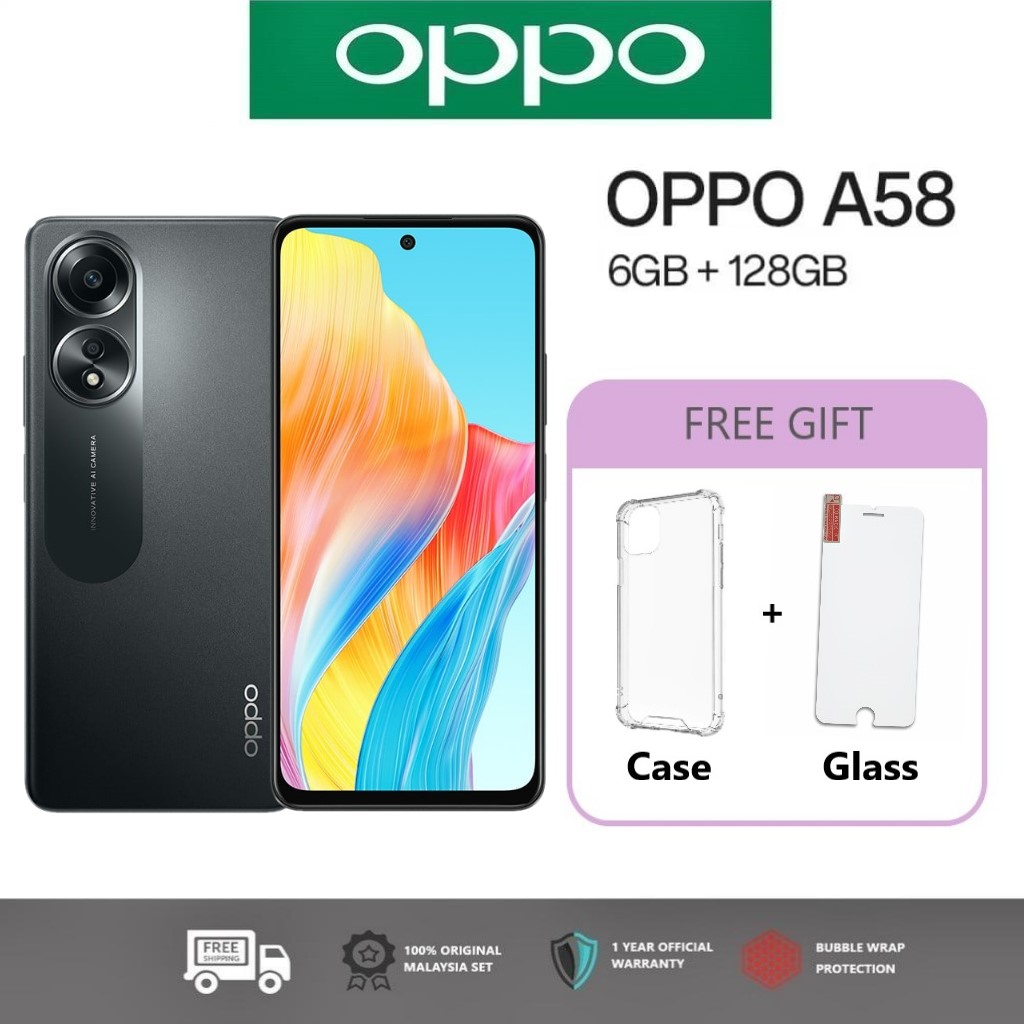 Mobile Oppo A58 - 6GB RAM - 128GB - Green