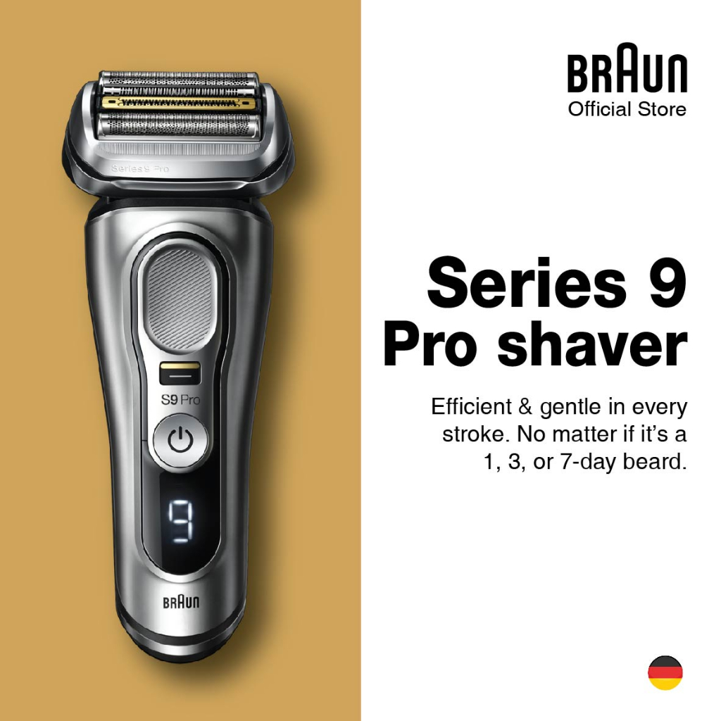 Braun series 9 Pro 9467cc Wet & Dry shaver with 5-in-1 SmartCare center and  travel case, silver
