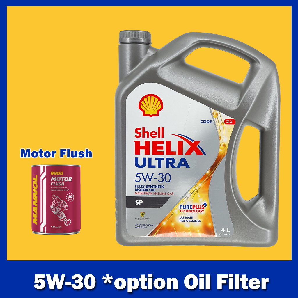Shell Helix Ultra 5W-30 4L Fully Synthetic Engine Oil 5W30 (with Oil  Filter) #CASTROL#PETRONAS#MOBIL#Mizu#Liqui Mol
