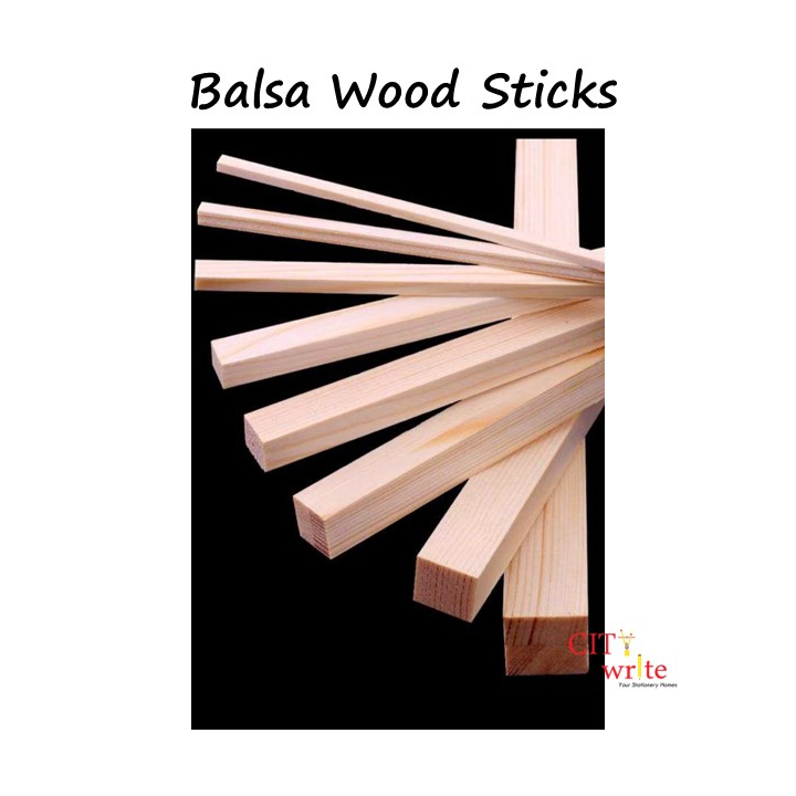 Balsa Wood Strips, Sticks (Square) 3MM, 5MM, 8MM, 10MM & 12MM