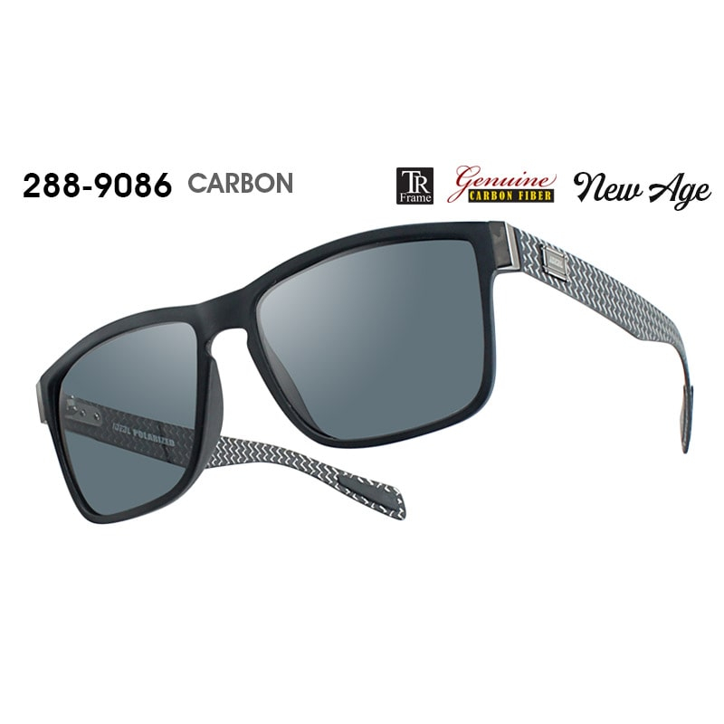 IDEAL 288-9086 Genuine Carbon Fiber Polarized Sunglasses